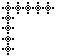 Voir le motif de grille de point de croix en taille relle: ornement,